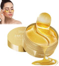 60 Pcs Under Eye Mask for Dark Circles with 24k Gold, Eye Cooling Gel Pads, Hydrogel Eye Patch Mask with Collagen for Relaxing Eyes, Reducing Puffiness & Wrinkles