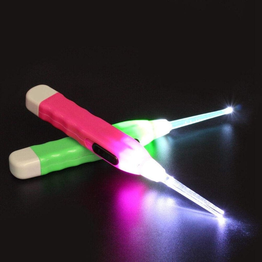 Earpick LED Flashlight Earpick for Ear Wax Remover and Cleaner Ear Cleaning Tools for Kids and Adults Baby Safe Luminous Visible Ear Spoon Safety Ear Cleaner Ear Pick (Multicolor)  [BUY 2 GET EXTRA 10% OFF]