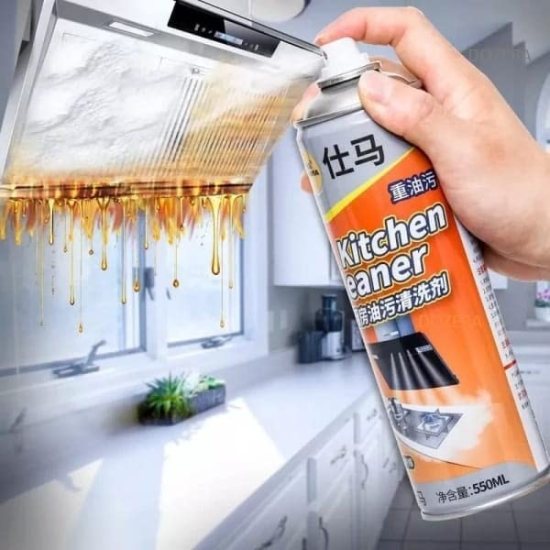 Multi-Purpose Foam Cleaner Kitchen Cleaner Spray Grease Stain Remover 500ml Oil Stain Kitchen Cleaner With Fragrance Removes Unwanted Stains  [BUY 2 GET EXTRA 10% OFF]