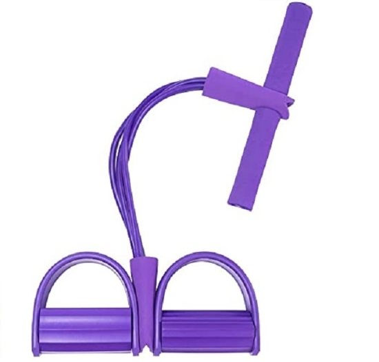 Pull Reducer Training Bands 4 Tubes Body Trimmer Pedal Exerciser Yoga CrossFit Exercise, Arm Exercise, Tummy Body Building Training Men and Women (multicolor)