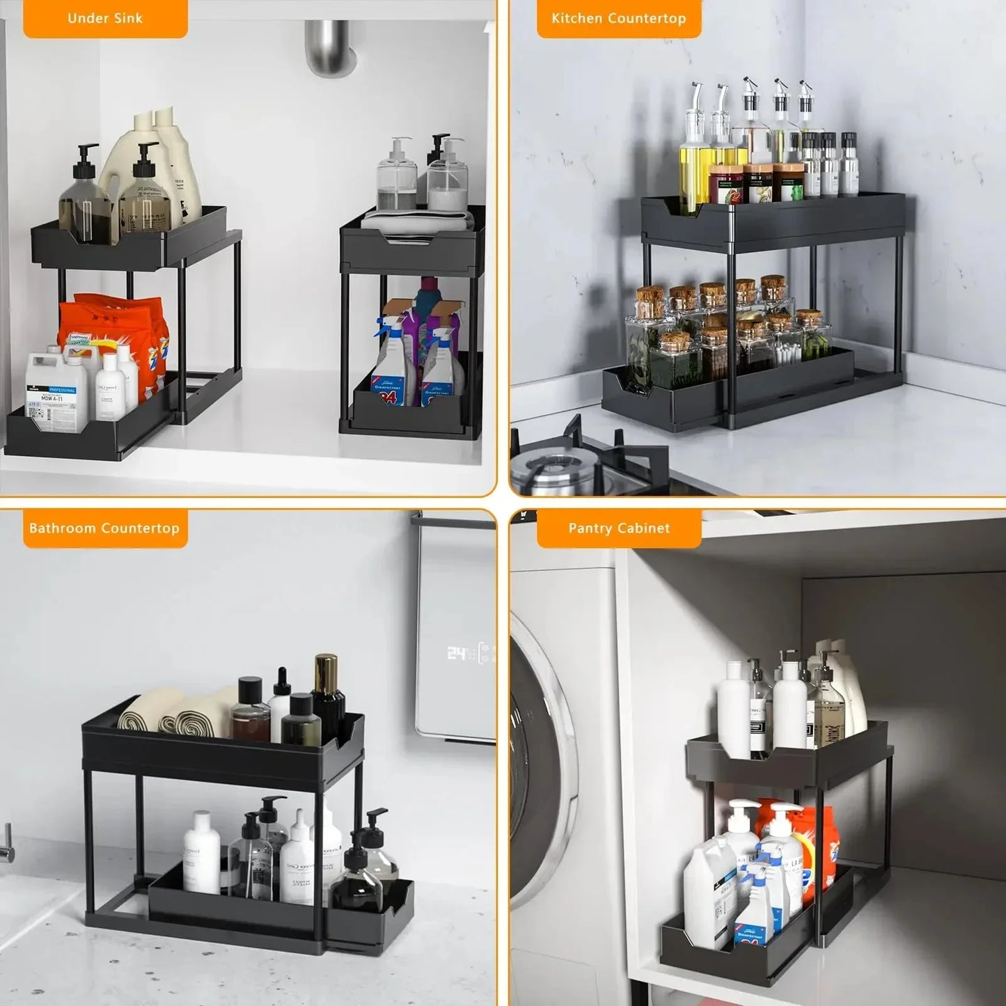 SlideNest™ Under Sink Organizer