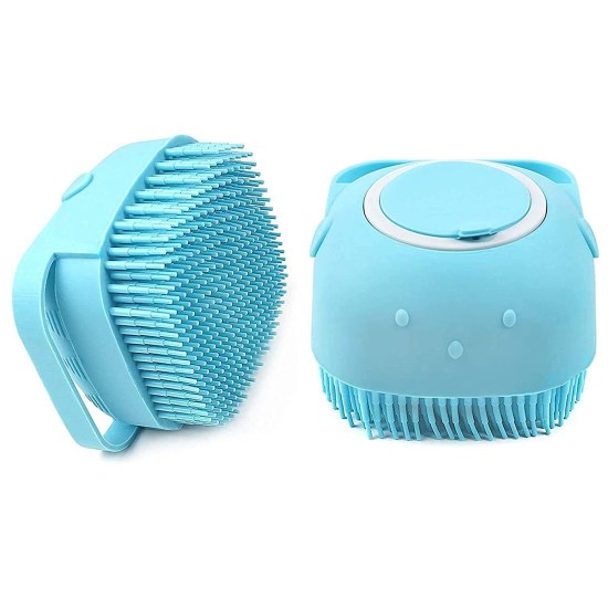 Silicone Soft Bath Body Brush with Shampoo Dispenser Scrubber-use in Shower Deep Cleaning Gentle Scrub Massage for Children, Men Women (multicolor)