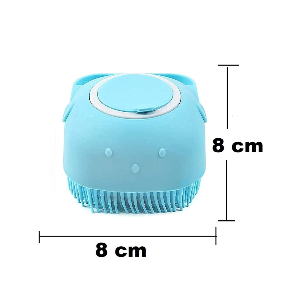 Silicone Soft Bath Body Brush with Shampoo Dispenser Scrubber-use in Shower Deep Cleaning Gentle Scrub Massage for Children, Men Women (multicolor)