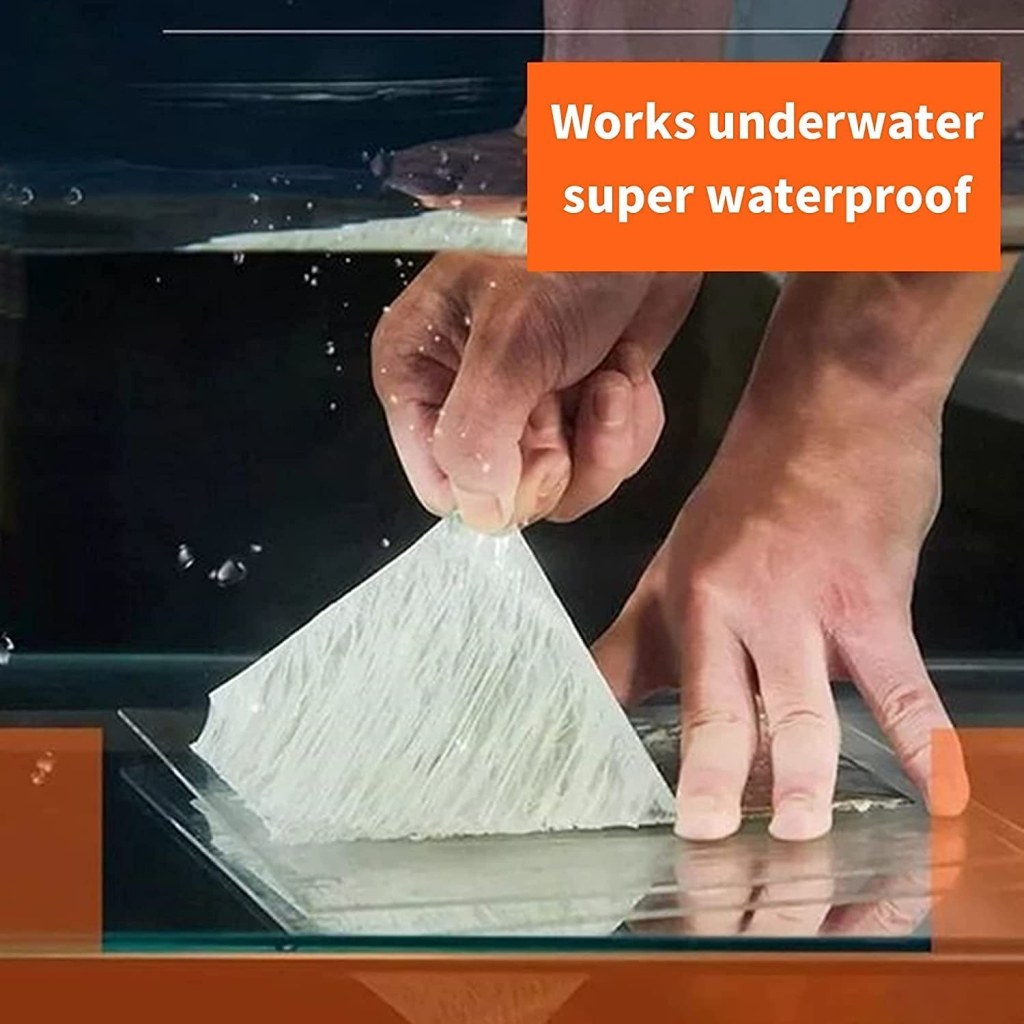 Super Strong Adhesive Waterproof Permanent Repair Aluminum Butyl Tape Rubber Foil Suitable for Roof Leak, surface Crack, Window Sill Gap, Boat Sealing, Home Renovation (5 METER)