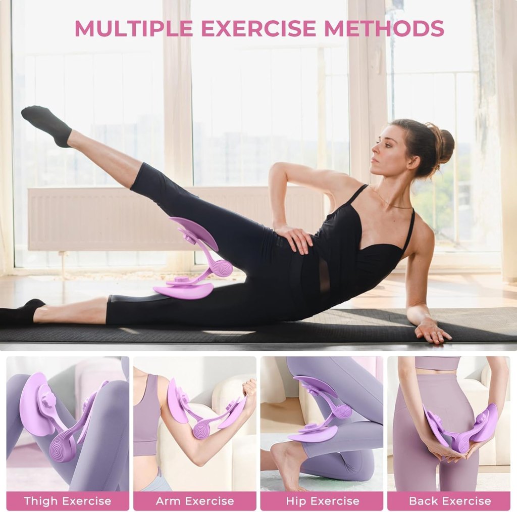 Thigh Master and Inner Thigh Exercise Equipment | Pelvic Floor Exerciser Device | Training Tool | for Home, Gym, Fitness, Workout, Stretcher | for Men & Women