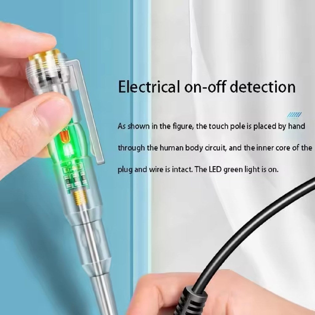 ntelligent High-Brightness Voltage Electrical Tester Pen, Multi-function LED Test Pen with Screwdriver for Electric Power Testing, 70-250V Induction Power Detector Pen Non-Contact AC Voltage Tester Pen.