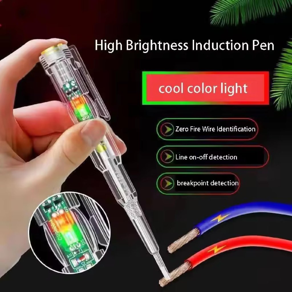 ntelligent High-Brightness Voltage Electrical Tester Pen, Multi-function LED Test Pen with Screwdriver for Electric Power Testing, 70-250V Induction Power Detector Pen Non-Contact AC Voltage Tester Pen.