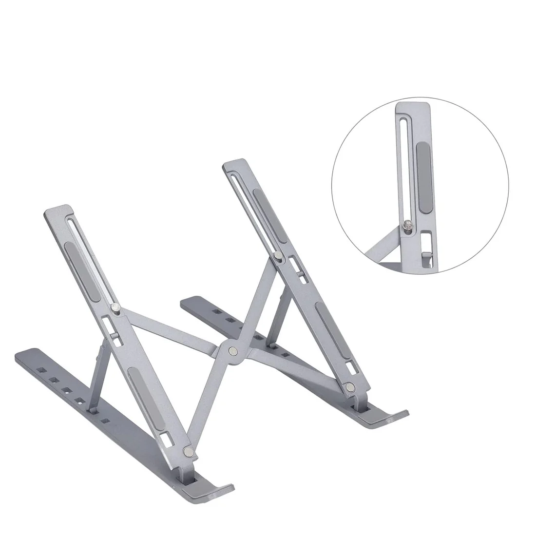 Portable Laptop Stand – 6-Angle Metal Riser For Desk | Wiregenix