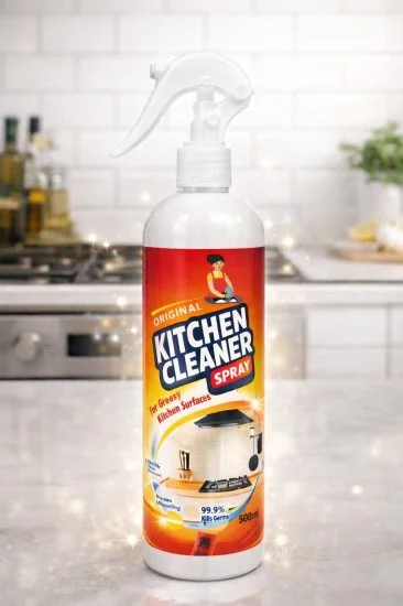 Kitchen Cleaner Spray & Grease Stain Remover Stove & Chimney Cleaner Spray Non-Flammable Nontoxic Magic Degreaser Spray for Kitchen Gas Stove Cleaning (Kitchen Cleaner Spray 500 ml)  [BUY 2 GET EXTRA 10% OFF]