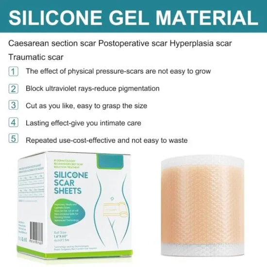 Silicone scar tape | Scar Removal Sheet Strips for C-Section, Acne Scars, Tummy Tuck, Keloid and Surgical Scars | Reusable Medical Grade      Silicone Scar Tape | Get Scars Away Painless Reusable |   Silicone Scar Sheets | Silicone Scar Removal Sheet
