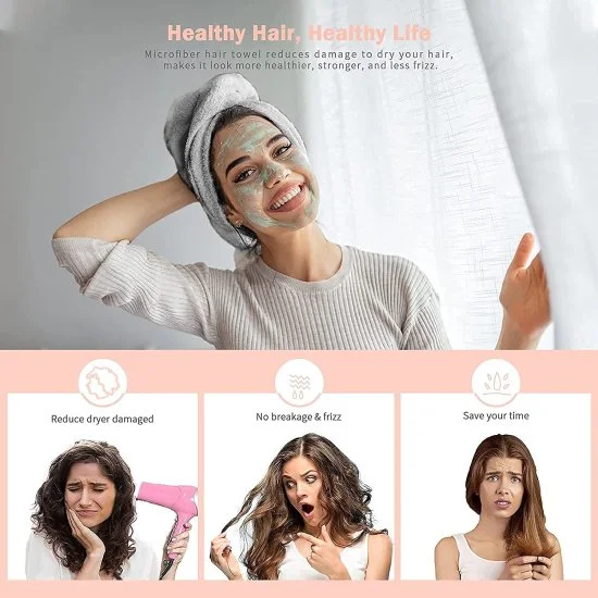 Hair Towel Wrap Absorbent Towel Hair-Drying Quick Dry Shower Caps Bathrobe Magic Hair Warp Towel Super Quick-Drying Microfiber Bath Towel Hair Dry Cap Salon Towel (multicolor). BUY 3 TO GET 60%OFF