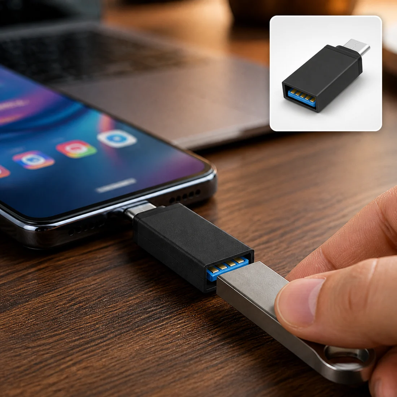 Type-C OTG Adapter – Fast Data & Charging | Compshop [BUY 2 GET EXTRA 10%OFF]