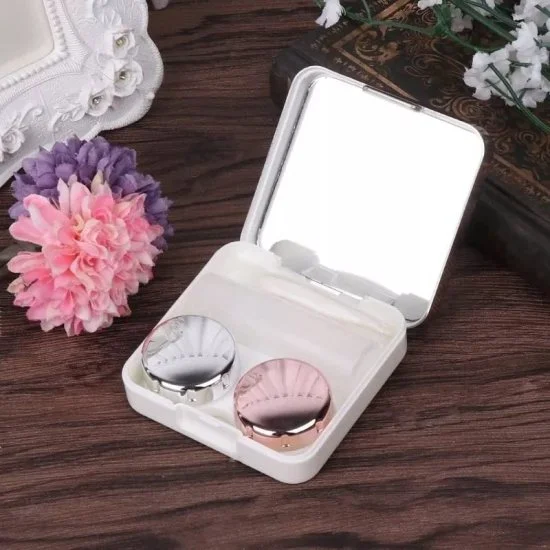 Contact Lens Case | Lens Box for Travel | Lens Case for Contact Lenses with Mirror, Tweezer, Applicator, Solution Bottle & Lens Box