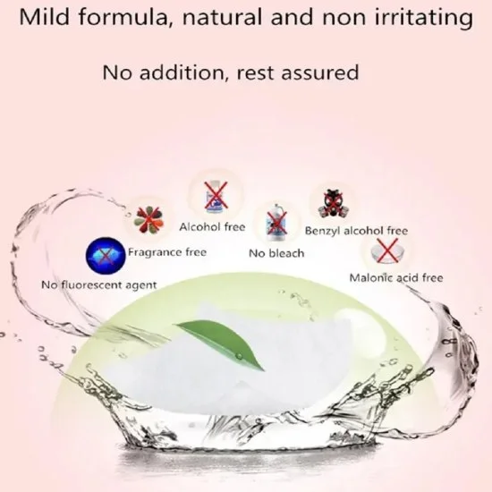 Portable Disposable Pocket Water Wipes for Baby Skin Care, Baby Skin Care Wet Tissue Travel Children Baby Hand & Face Baby Sanitizing Cleansing/Moisturising Wipes For Fresh - Travel-Friendly (Pack of 1/64wipes). [BUY 3 TO GET 60% OFF]