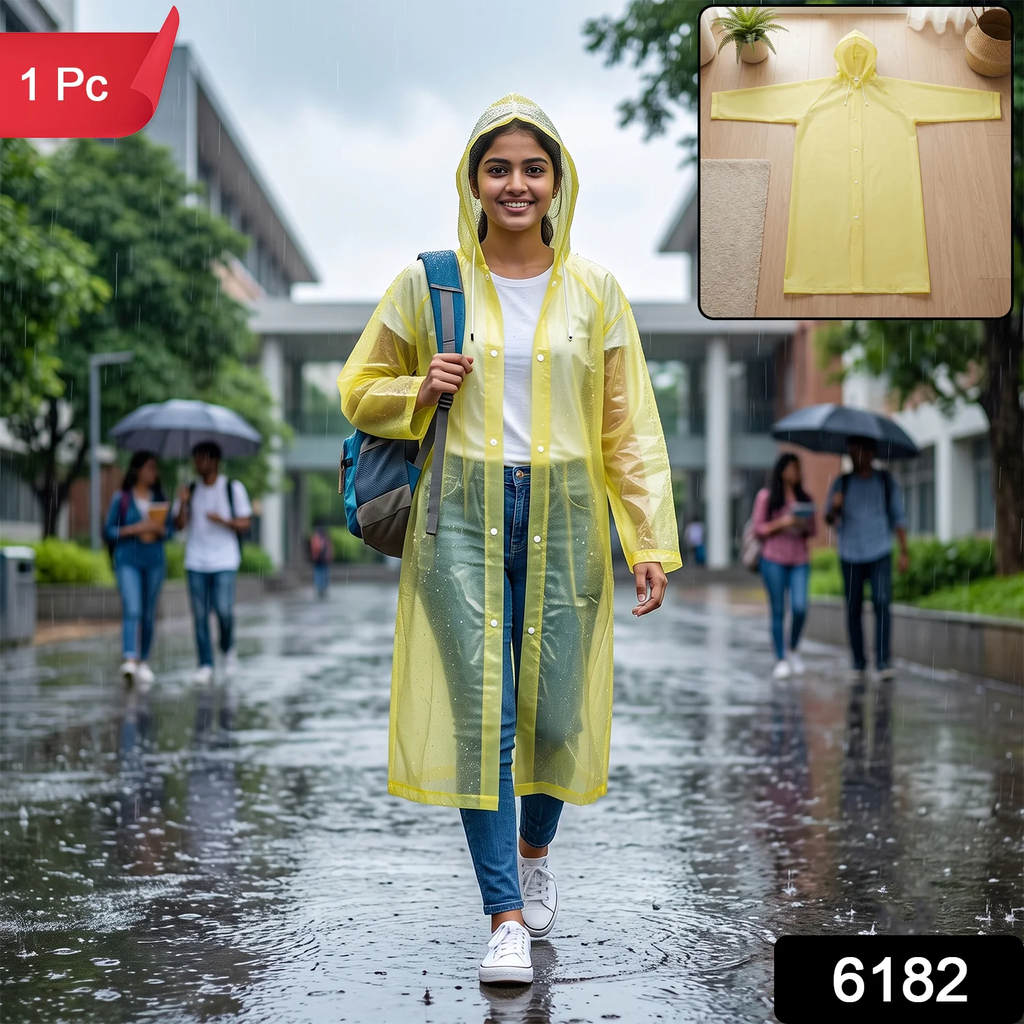 EVA Rain Coat – Lightweight Hooded Design For Monsoon