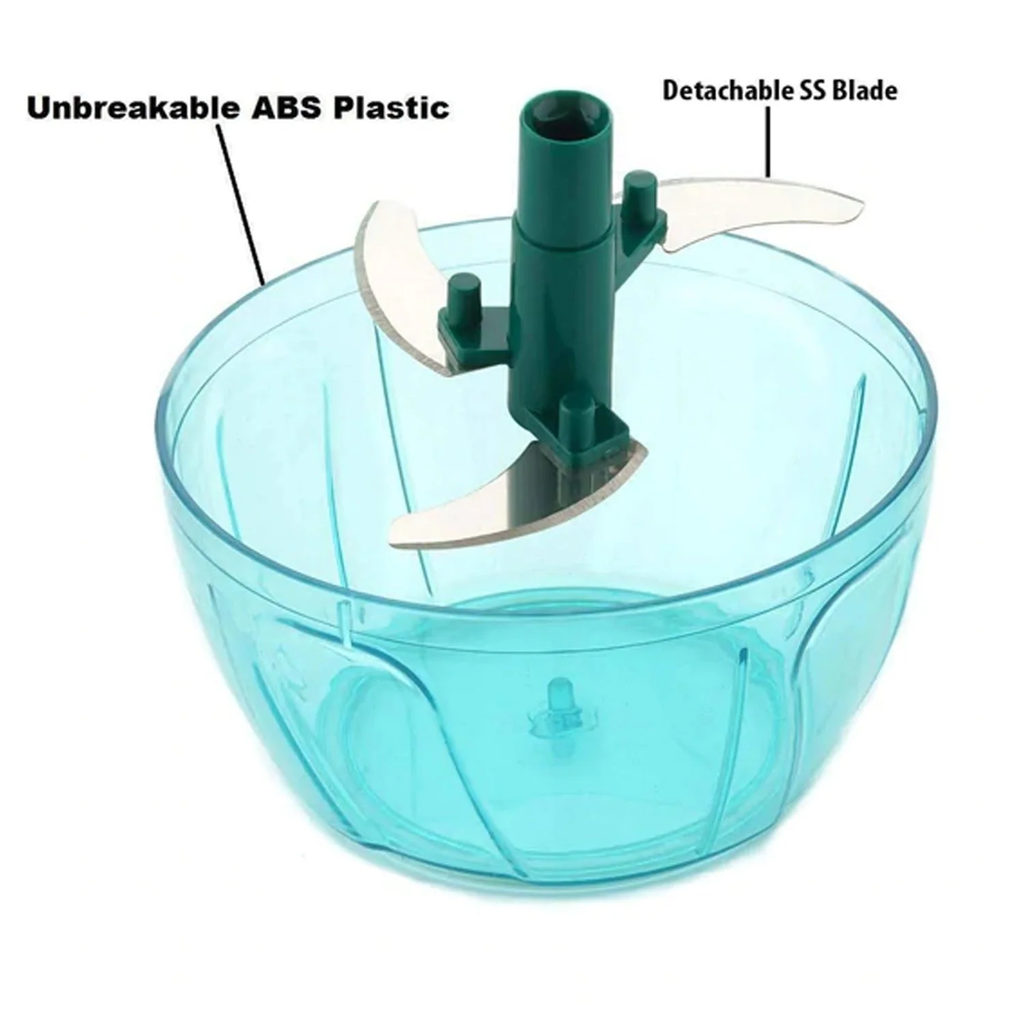 Mini Vegetable Chopper – 550ml, 3 Blades For Quick Prep | Bathora