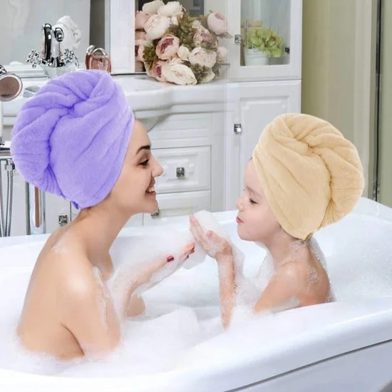 Hair Towel Wrap Absorbent Towel Hair-Drying Quick Dry Shower Caps Bathrobe Magic Hair Warp Towel Super Quick-Drying Microfiber Bath Towel Hair Dry Cap Salon Towel (multicolor). BUY 3 TO GET 60%OFF