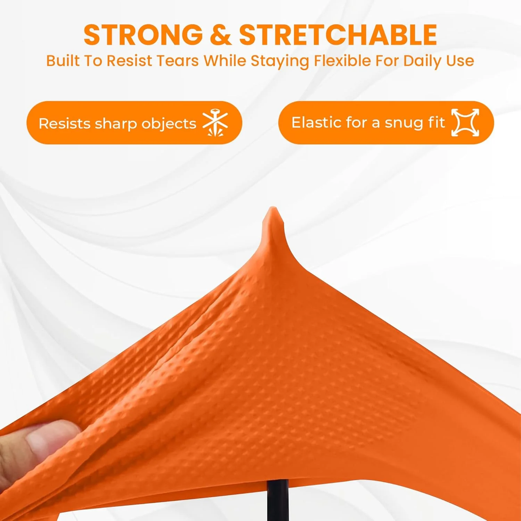 Large Orange Waterproof Rubber Gloves – Reusable Kitchen Protectors [BUY3 GET EXTRA 20%OFF]
