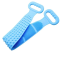 Silicone Body Scrubber | Double Side Bathing Brush for Dead Skin Deep Cleaning Massage | Bath Body Cleaning Belt | Exfoliator Body Washable Scrubber | Easy to Clean | Well for Men & Women (Multicolor)