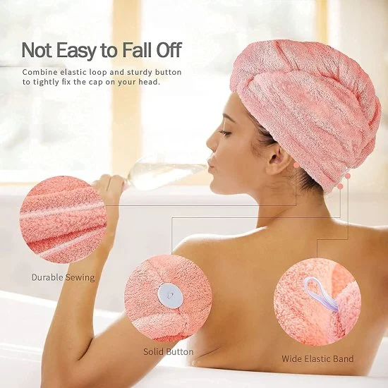 Hair Towel Wrap Absorbent Towel Hair-Drying Quick Dry Shower Caps Bathrobe Magic Hair Warp Towel Super Quick-Drying Microfiber Bath Towel Hair Dry Cap Salon Towel (multicolor). BUY 3 TO GET 60%OFF