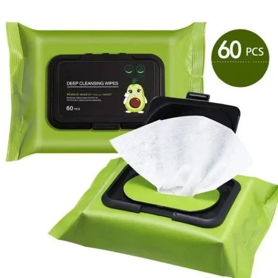 Makeup Remover Wipes Cleansing And Hydrating Facial Wipes skin moisture balance Makeup Remove 60 Pcs In 1 Package [BUY 3 TO GET 60% OFF]