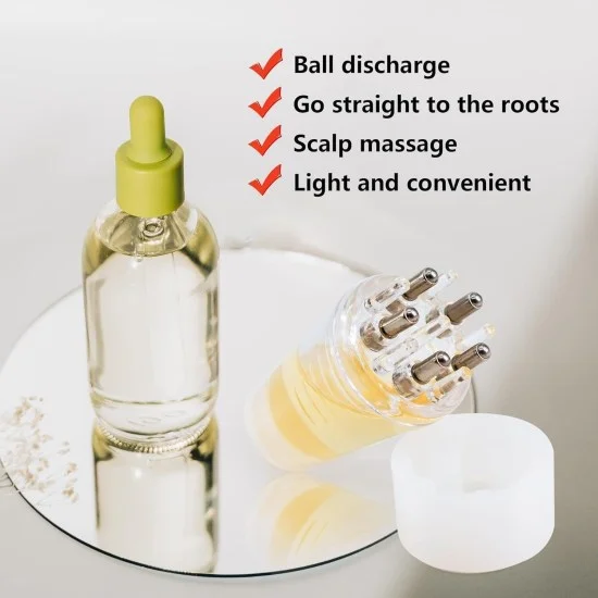 Hair Oil Applicator Comb, Smooth Root Comb Applicator Bottle For Scalp Oil, Anti-Leak, Anti Hair Loss Lotion Dispenser, Anti-Leak, Salon Care, Oily/Greasy Hair (Transparent- 10Ml/Pack of 1).