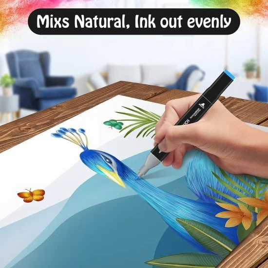 48 Pcs Color Markers Pen Office & Stationery
